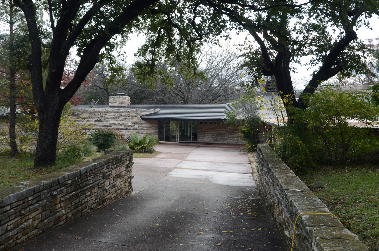 John Gillin House, Frank Lloyd Wright's only Dallas residence, a historic stone home in Preston Hollow